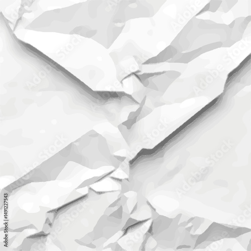 Folded paper background, high contrast black and white creases, realistic and textured