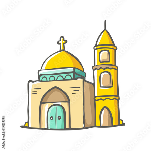religion architecture icon, religion architecture vector illustration-simple illustration of religion architecture, perfect for religion architecture logos and icons