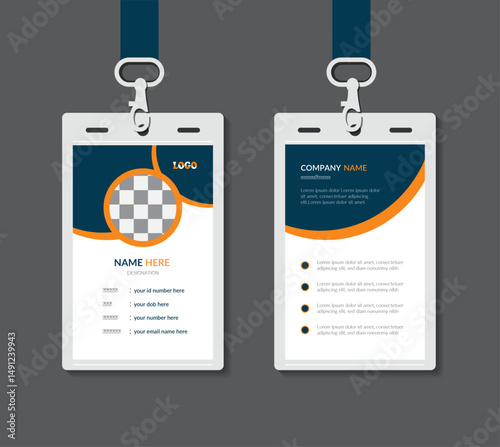 Modern And Clean Professional Corporate ID Card Template And Layout Design