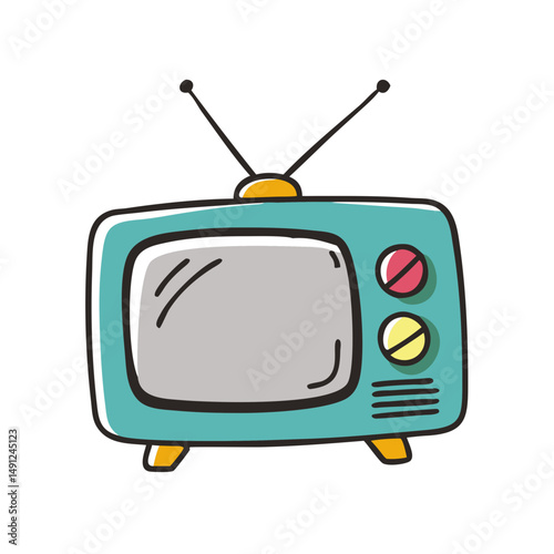 retro tv icon, retro tv vector illustration-simple illustration of retro tv, perfect for retro tv logos and icons