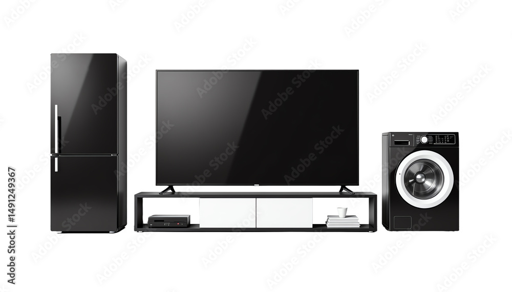 Obraz premium Modern appliances in a sleek design setup.