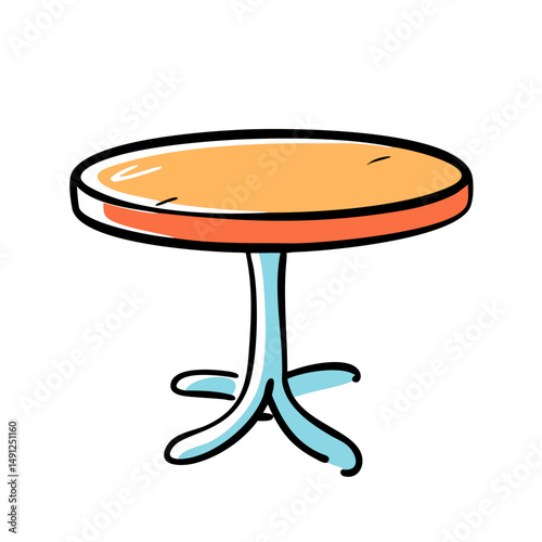 round table icon, round table vector illustration-simple illustration of round table, perfect for round table logos and icons