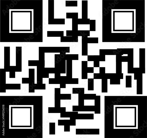 Qr code illustration