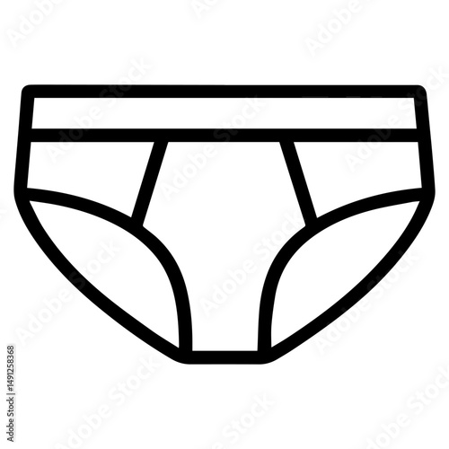 line icon panties on white background vector
Vector icon clothes and shoes
