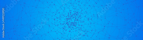 Technology abstract background. Dots connected by lines. Minimalist mesh backdrop. Abstract polygonal radial shape. Plexus circles.