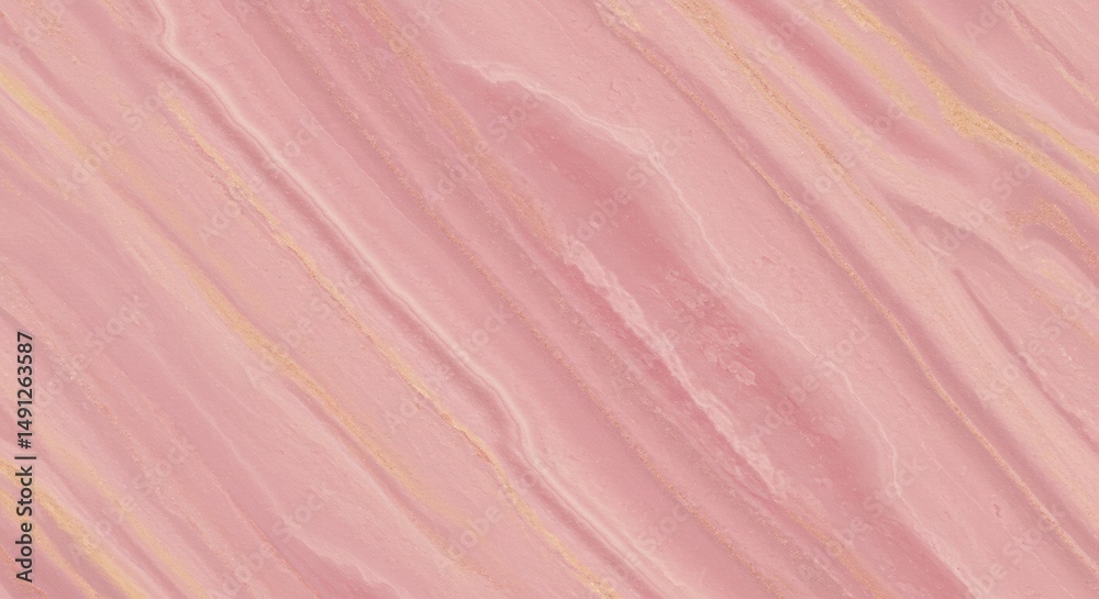 Fototapeta premium Pink Marble Texture with Gold Veins