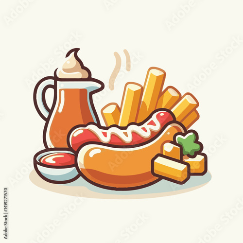 sausage, meal, food, currywurst, bratwurst, curry, german, ketchup, sauce, pork, lunch, fried, dinner, meat, snack, spicy, wurst, hot, dish, plate, fast, spice, grill, wooden, fast food, roasted, cook