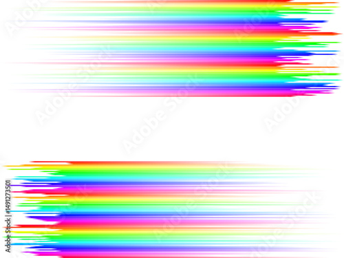Rainbow stripes gradient with squares mosaic pattern, white background, vector graphic wallpaper or leaflet