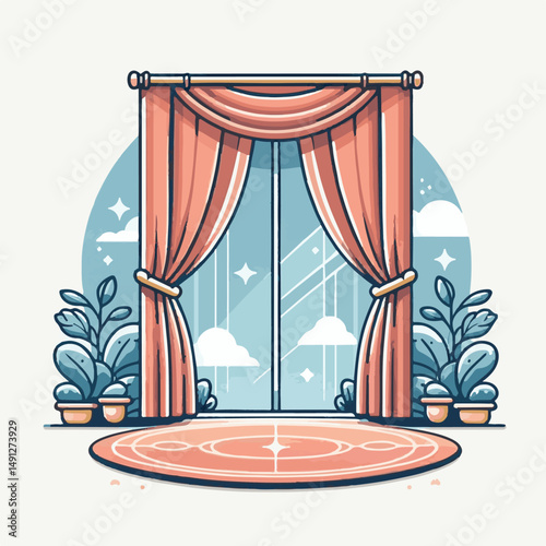 curtain, background, fabric, cloth, stage, theater, velvet, cinema, show, performance, entertainment, drapes, light, drapery, decoration, textile, presentation, act, backdrop, event, drama, classic, w