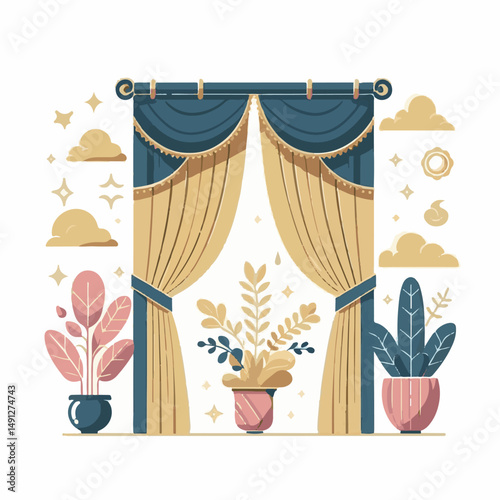 curtain, background, fabric, cloth, stage, theater, velvet, cinema, show, performance, entertainment, drapes, light, drapery, decoration, textile, presentation, act, backdrop, event, drama, classic, w