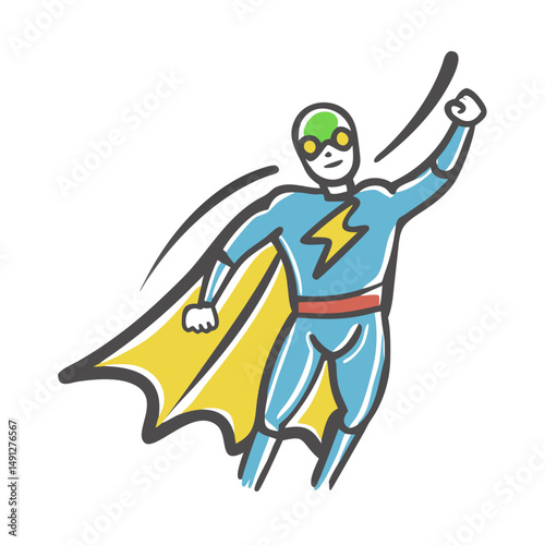 super hero icon, super hero vector illustration-simple illustration of super hero, perfect for super hero logos and icons