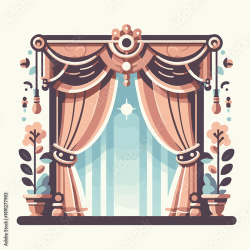 curtain, background, fabric, cloth, stage, theater, velvet, cinema, show, performance, entertainment, drapes, light, drapery, decoration, textile, presentation, act, backdrop, event, drama, classic, w