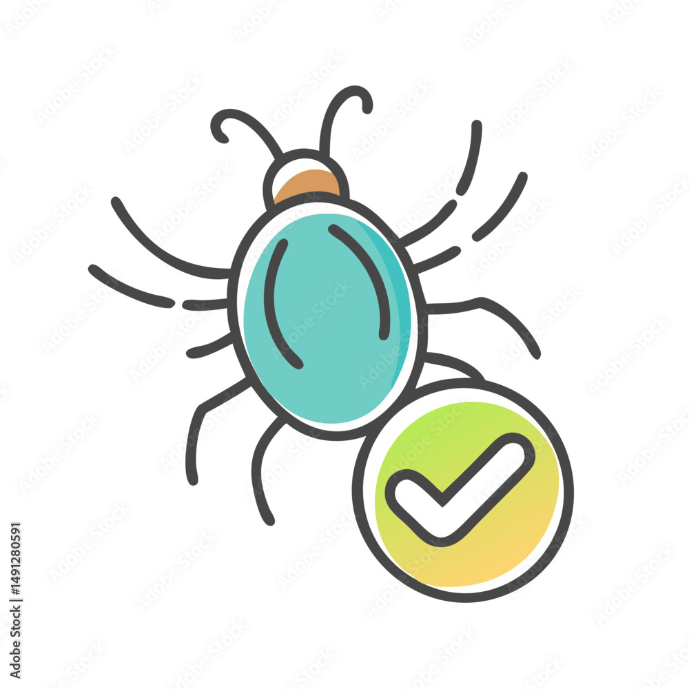Obraz premium tick icon, tick vector illustration-simple illustration of tick, perfect for tick logos and icons