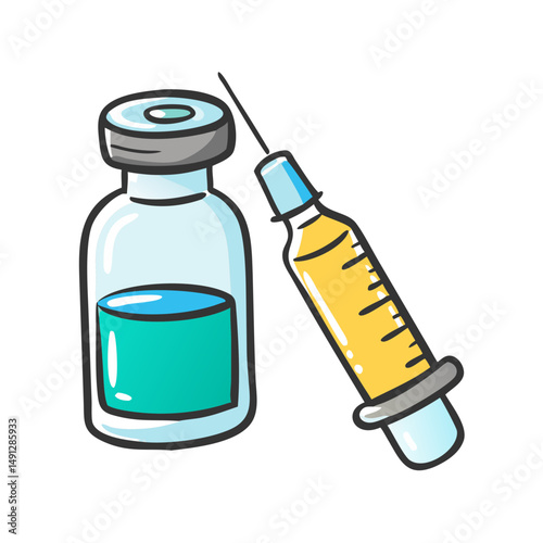 vaccine vial bottle icon, vaccine vial bottle vector illustration-simple illustration of vaccine vial bottle, perfect for vaccine vial bottle logos and icons