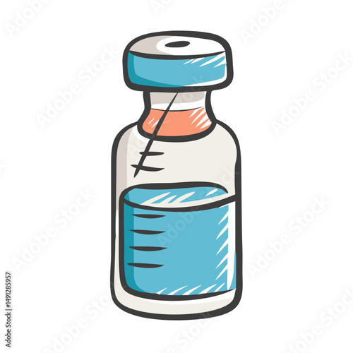 vaccine vial bottle icon, vaccine vial bottle vector illustration-simple illustration of vaccine vial bottle, perfect for vaccine vial bottle logos and icons
