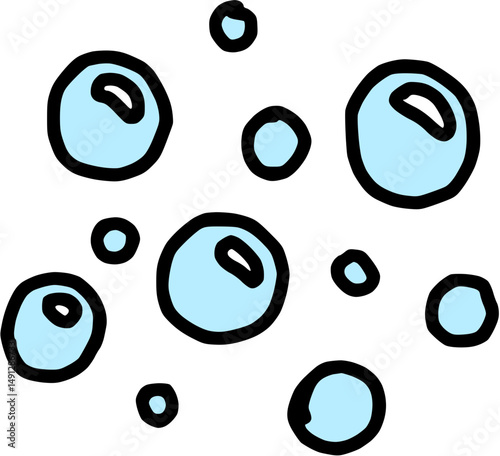 cartoon bubbles vector drawing