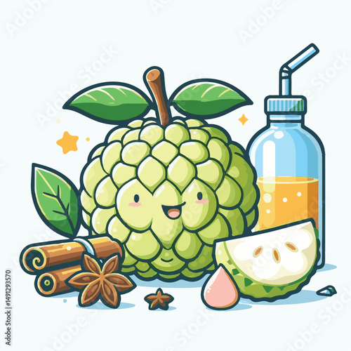 fruit, tropical, healthy, food, organic, fresh, sweet, nature, background, green, delicious, vegetarian, ripe, freshness, vitamin, diet, exotic, juicy, tasty, custard, custard apple, nutrition, agricu
