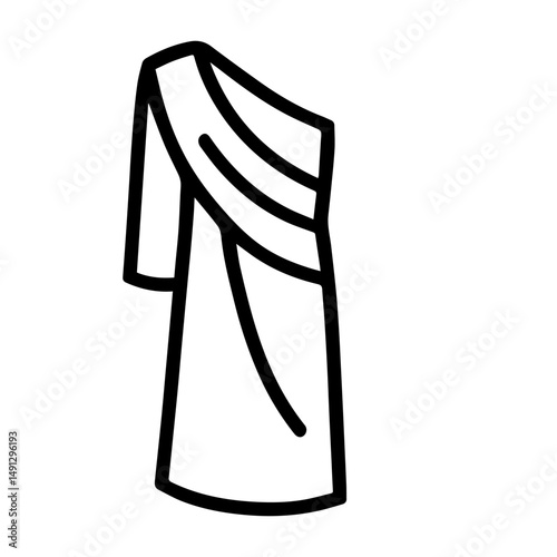 line toga icon on white background vector
Vector icon clothes and shoes