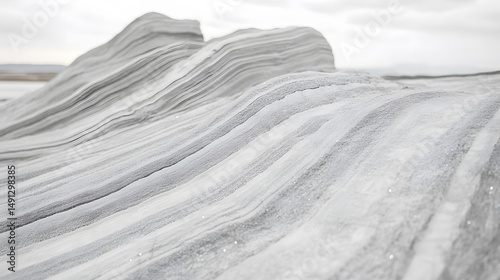 Abstract White Sand Dune Landscape Texture Background