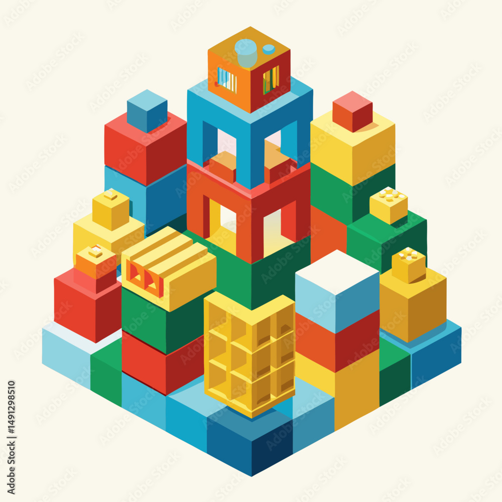 Obraz premium toy building blocks