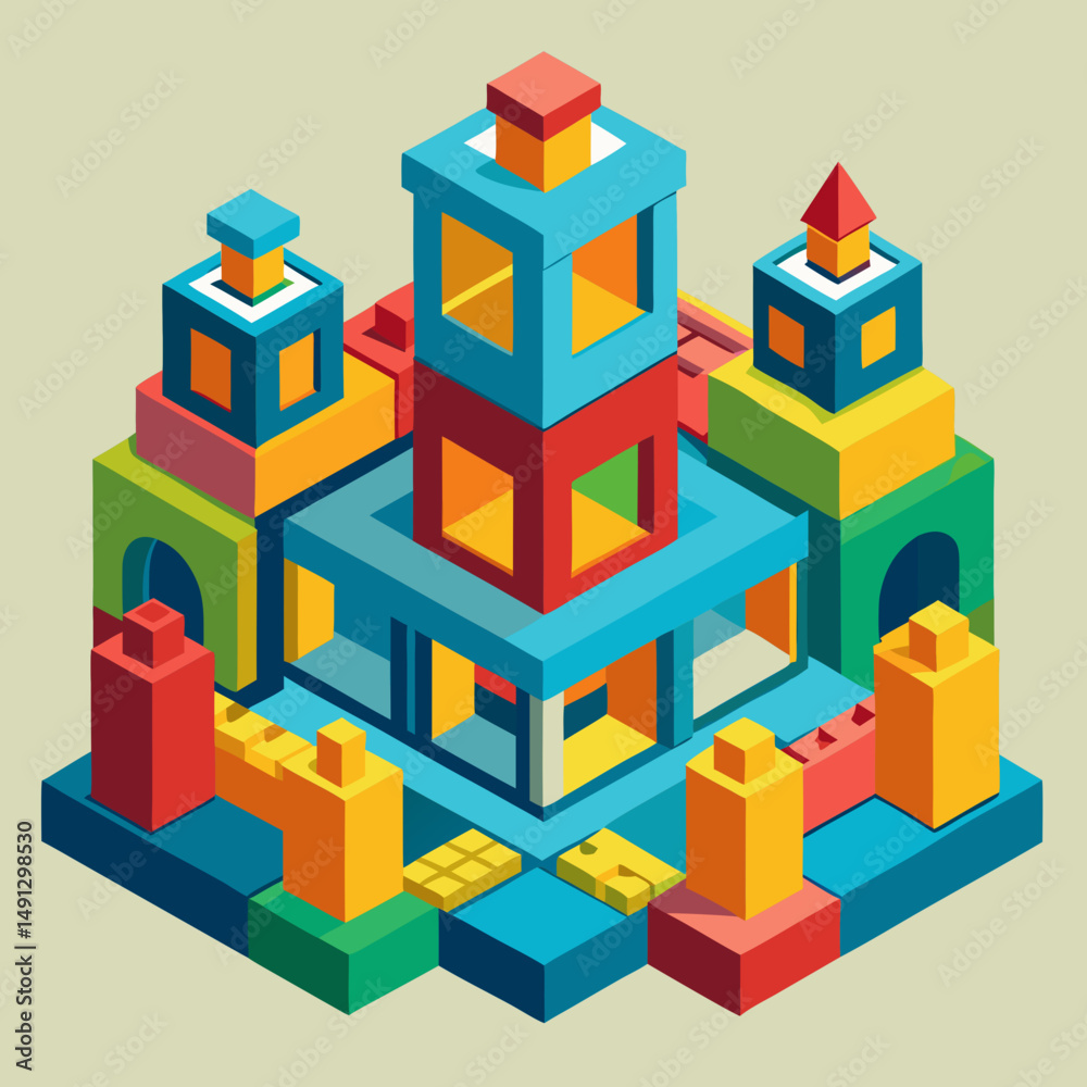 Fototapeta premium toy building blocks