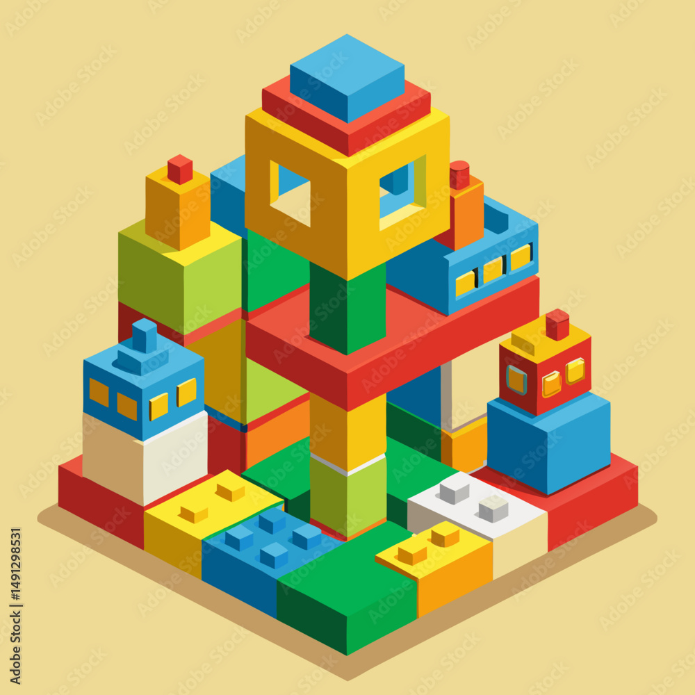 Fototapeta premium toy building blocks