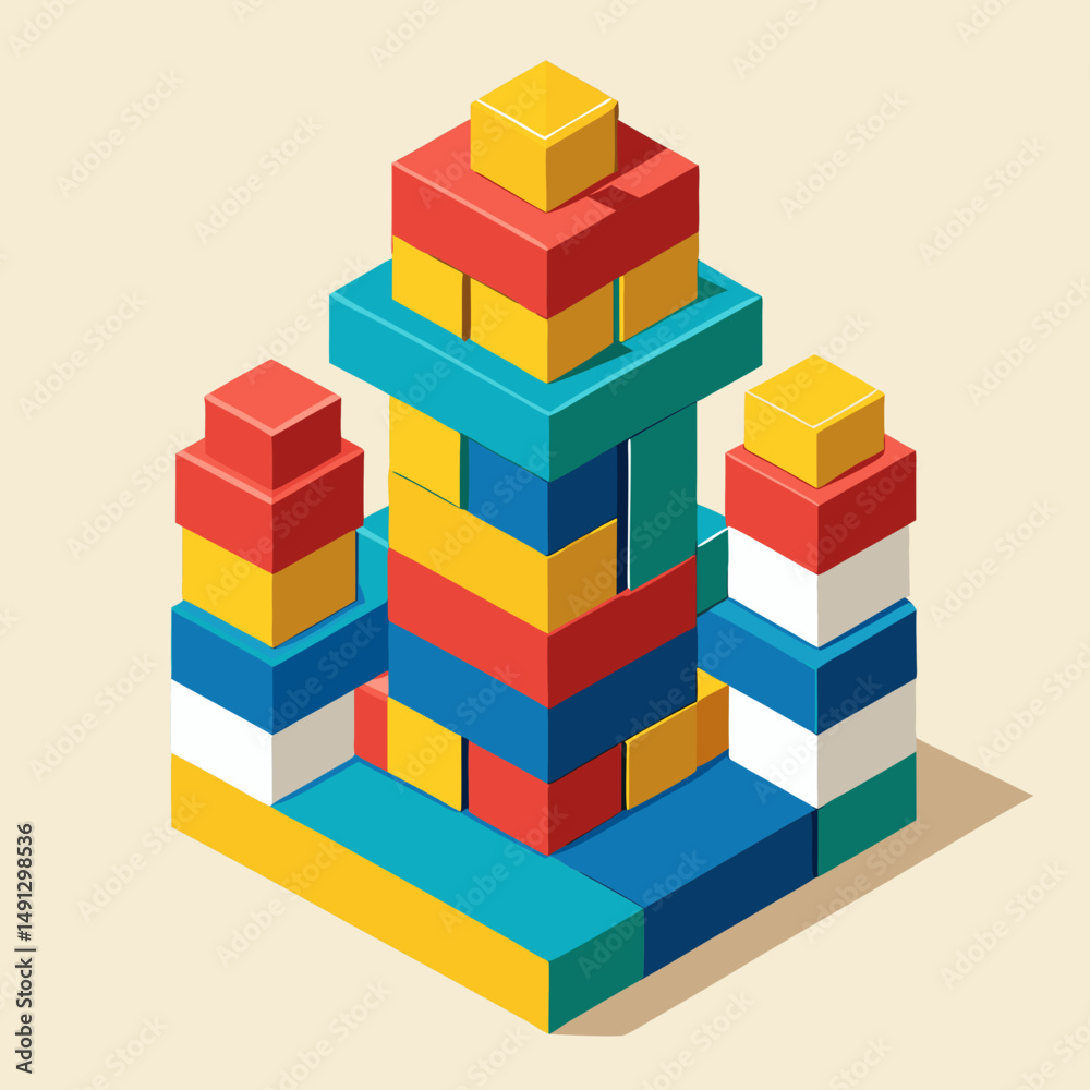 Fototapeta premium toy building blocks