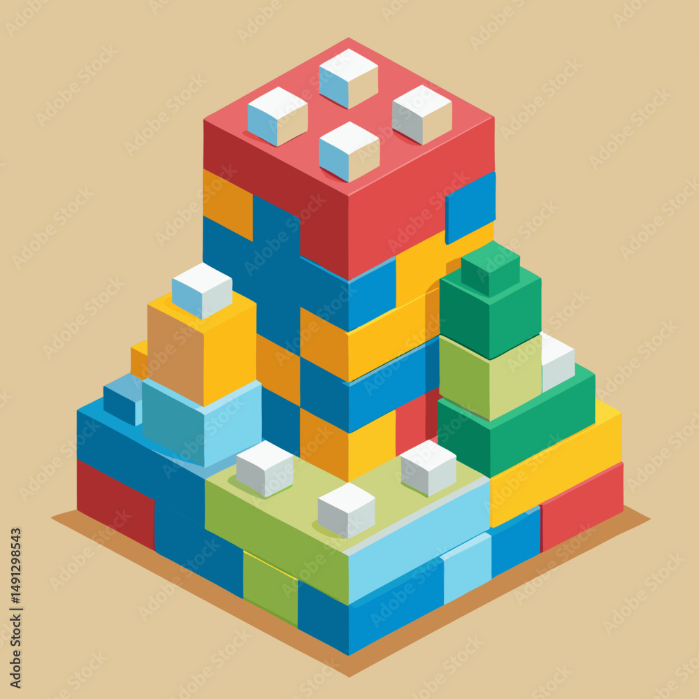 Fototapeta premium toy building blocks