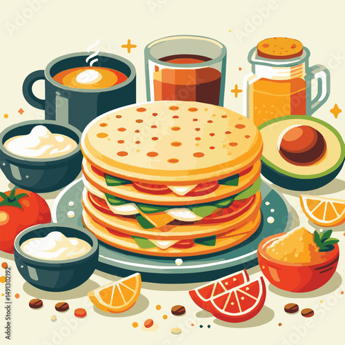 food, arepa, breakfast, colombia, bread, corn, lunch, traditional, typical, latin, dinner, homemade, meal, delicious, snack, cuisine, cheese, grilled, chicken, isolated, meat, culture, tradition, maiz