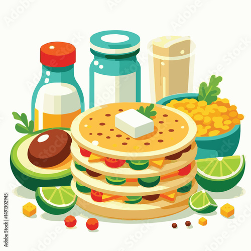 food, arepa, breakfast, colombia, bread, corn, lunch, traditional, typical, latin, dinner, homemade, meal, delicious, snack, cuisine, cheese, grilled, chicken, isolated, meat, culture, tradition, maiz