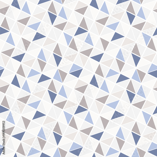 Vector seamless pattern. Modern stylish texture. Repeating geometric tiles. Rotated grid with fine triangles.