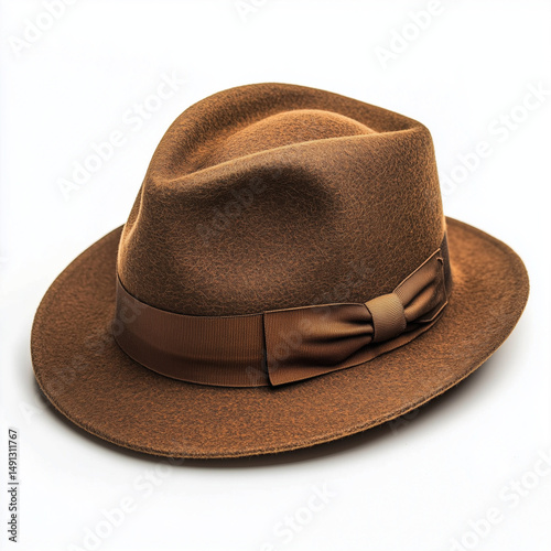 brown hat