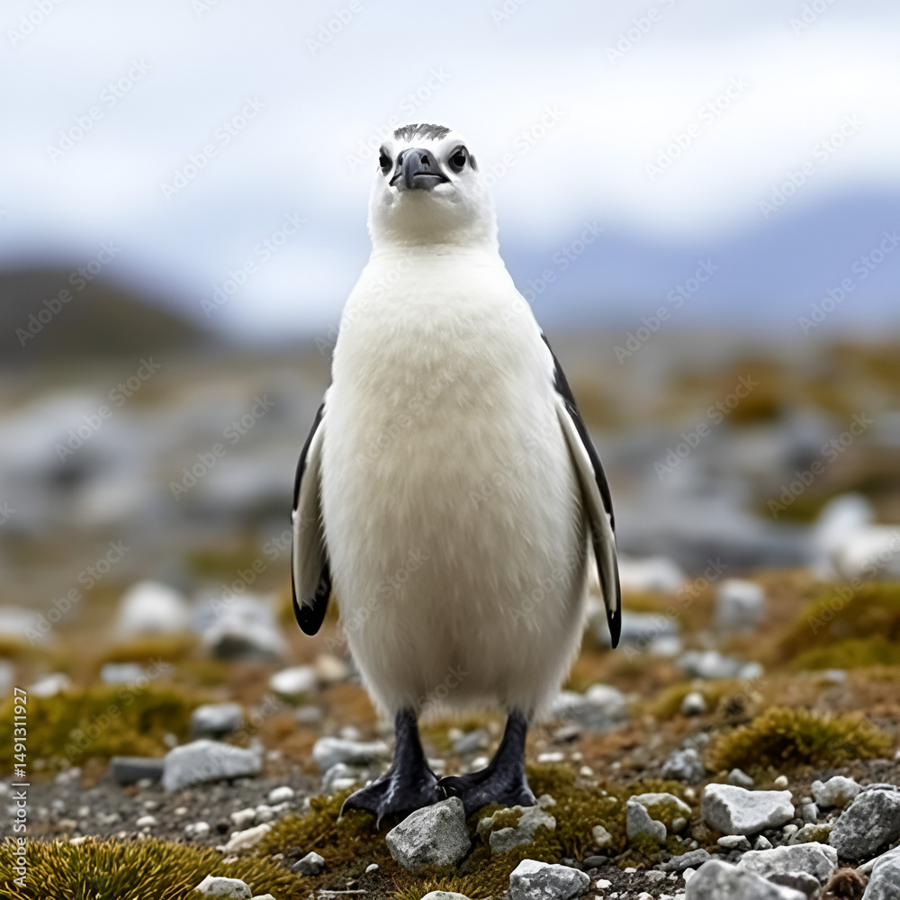 Fototapeta premium Paloma antartica (Chionis alba), Patagonia, Argentina
