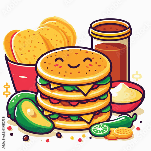 food, arepa, breakfast, colombia, bread, corn, lunch, traditional, typical, latin, dinner, homemade, meal, delicious, snack, cuisine, cheese, grilled, chicken, isolated, meat, culture, tradition, maiz
