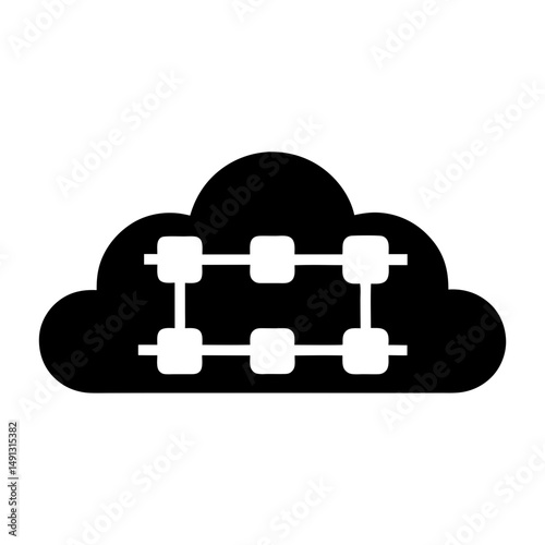 Cloud computing network architecture connecting computing nodes in a virtualized environment