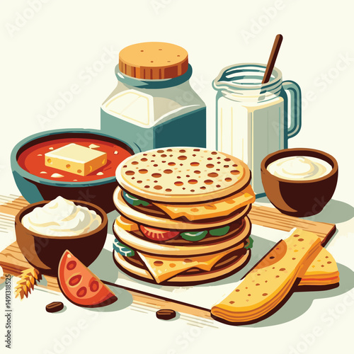 food, arepa, breakfast, colombia, bread, corn, lunch, traditional, typical, latin, dinner, homemade, meal, delicious, snack, cuisine, cheese, grilled, chicken, isolated, meat, culture, tradition, maiz