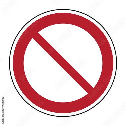 Free Download General Prohibition Safety Sign – High Quality Vectorial Image - GFXLoad