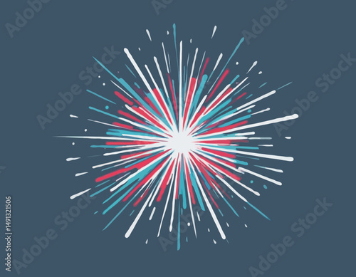Transparent Fireworks Element. Sparkles Star. Radiance flash rays