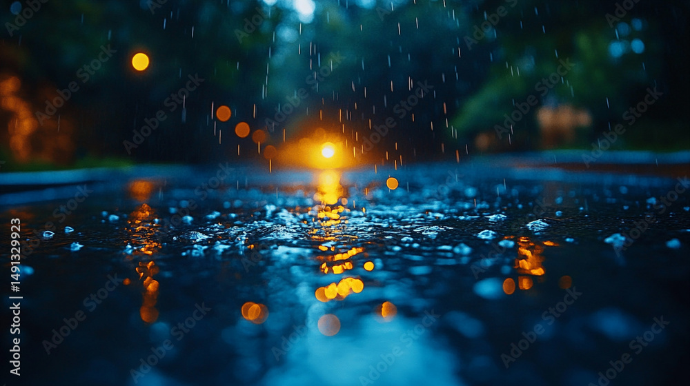 Obraz premium water drops on the window