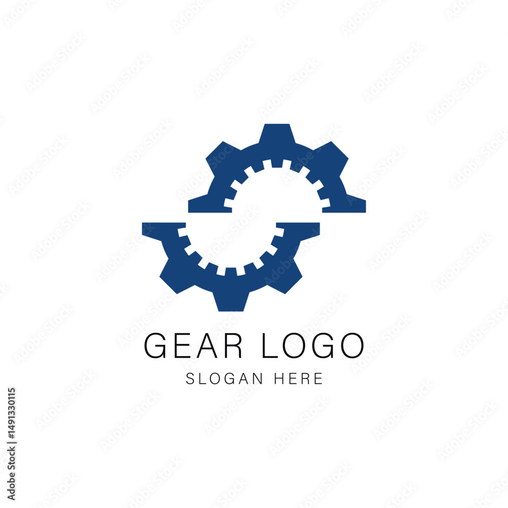 Fototapeta premium Gear Logo Design Graphic Vector 