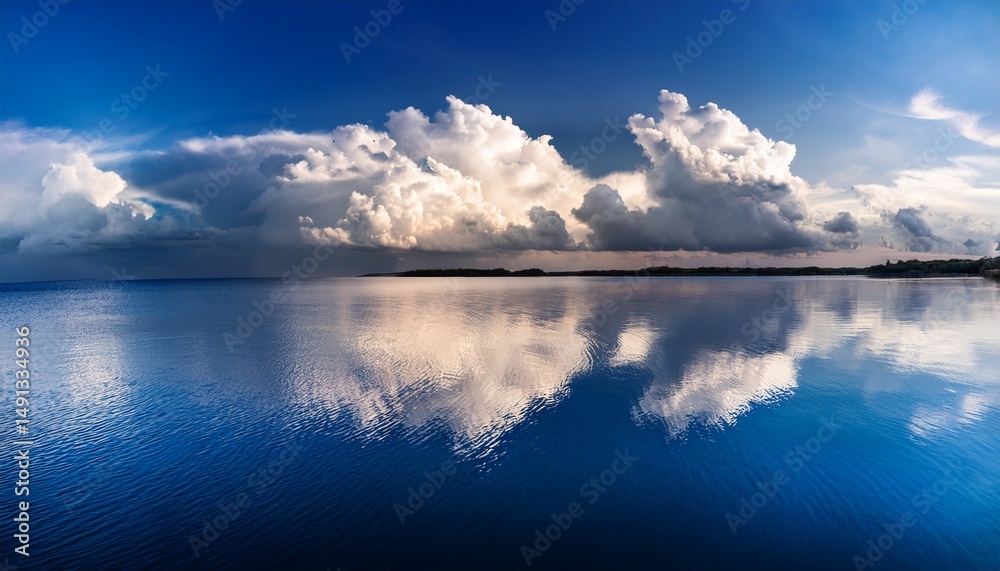 Obraz premium clouds reflected on water