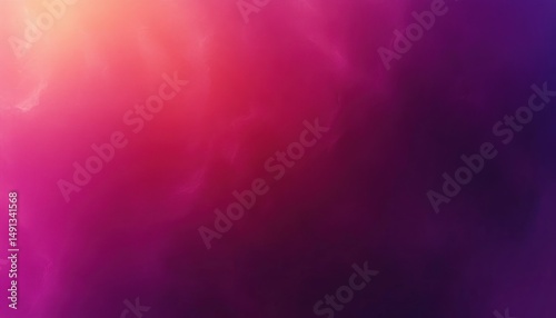 Abstract smooth gradient background blending warm orange and pink tones into deep purple hues creating a soft and dreamy atmosphere