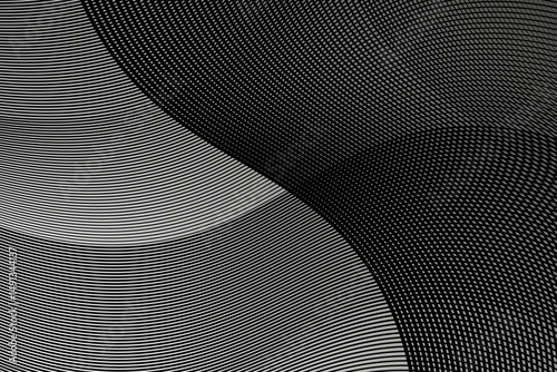 Abstract white background with black lines and waves. Vector illustration of background