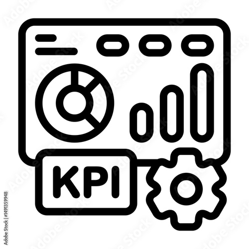 KPI Dashboard Icon