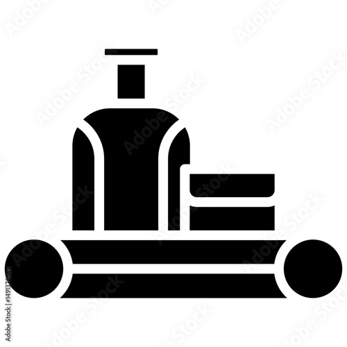 conveyor band glyph icon