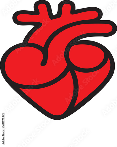 Modern Heart Vector Icon