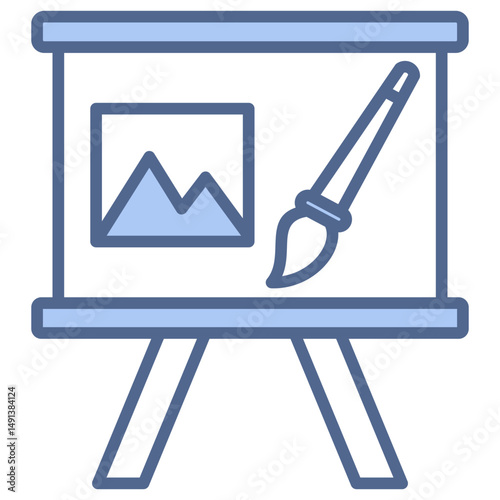 Canvas Blue Icon