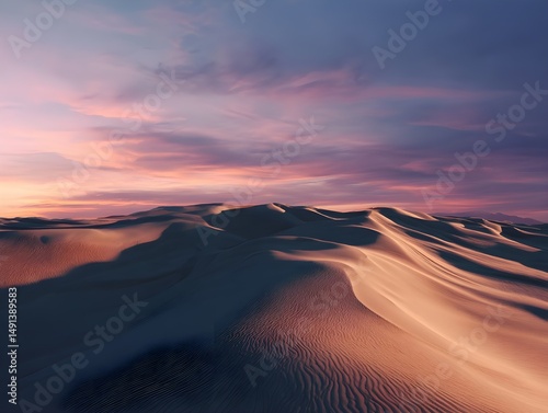 Experience desert dunes rippling across vast landscapes in serene wide angle photography capturing natural beauty