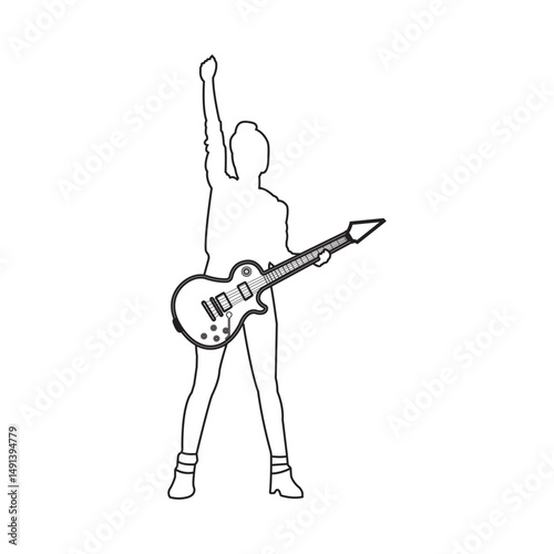 icon of person playing guitar