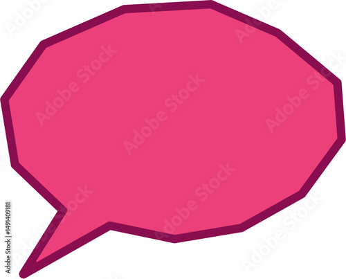 vibrant color speech bubbles geometric shapes, ideal for comics, chat designs, and social media graphics.	